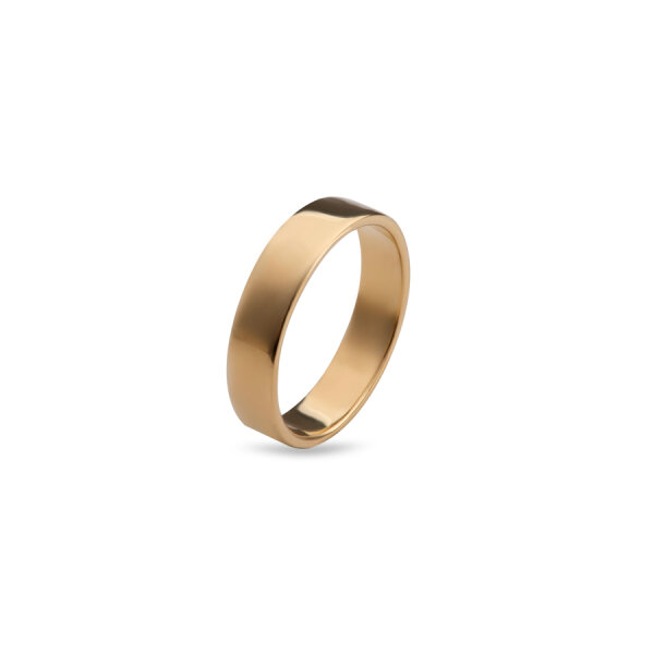 Aliança Linear 6mm em ouro amarelo 18k